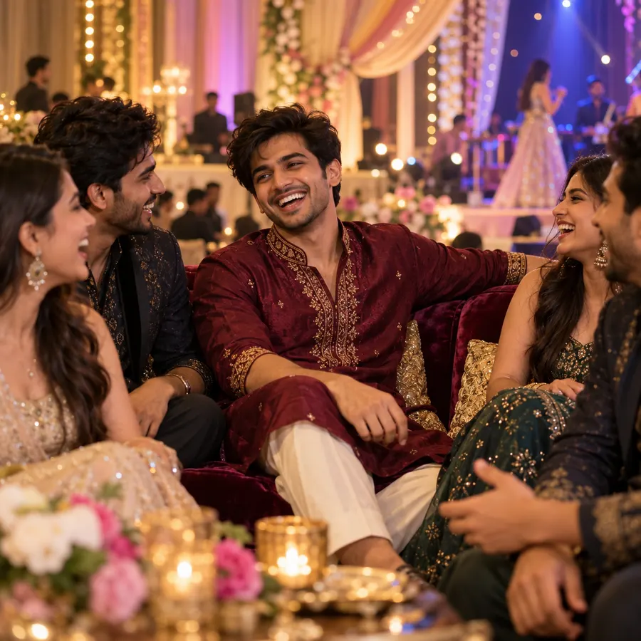 Candid Sangeet Laughs — AI photo sample made with ChatGPT
