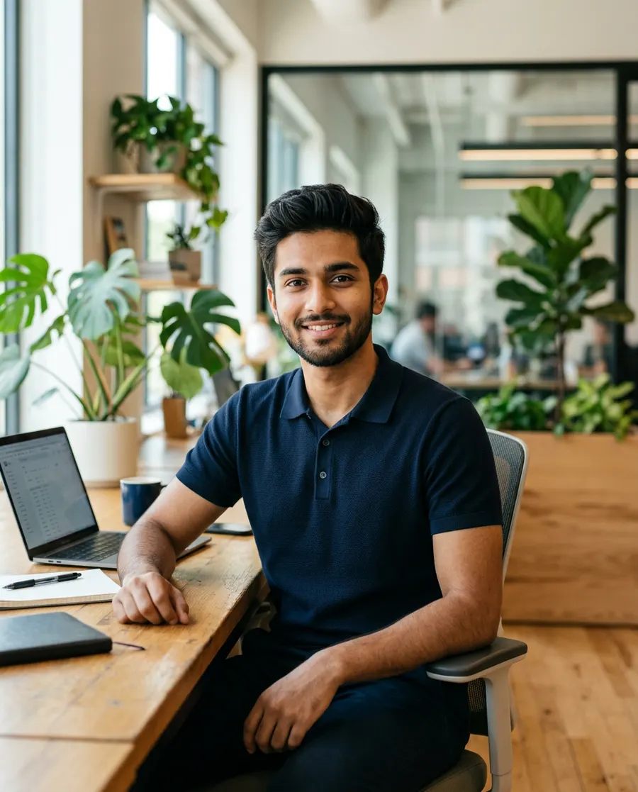 Modern Tech-Grad Coworking — AI photo sample made with Gemini