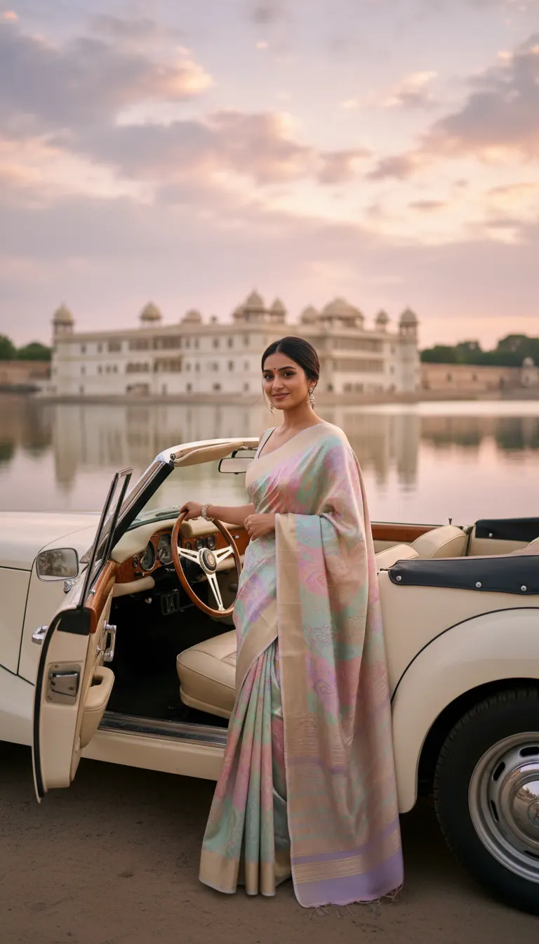 Lake Palace Sunset Cruise — AI photo sample made with Gemini