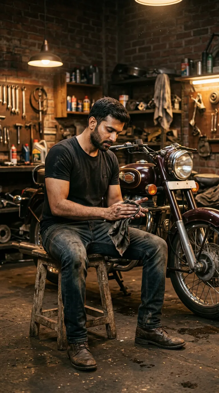 Classic Garage Mechanic Aesthetic — AI photo sample made with Gemini