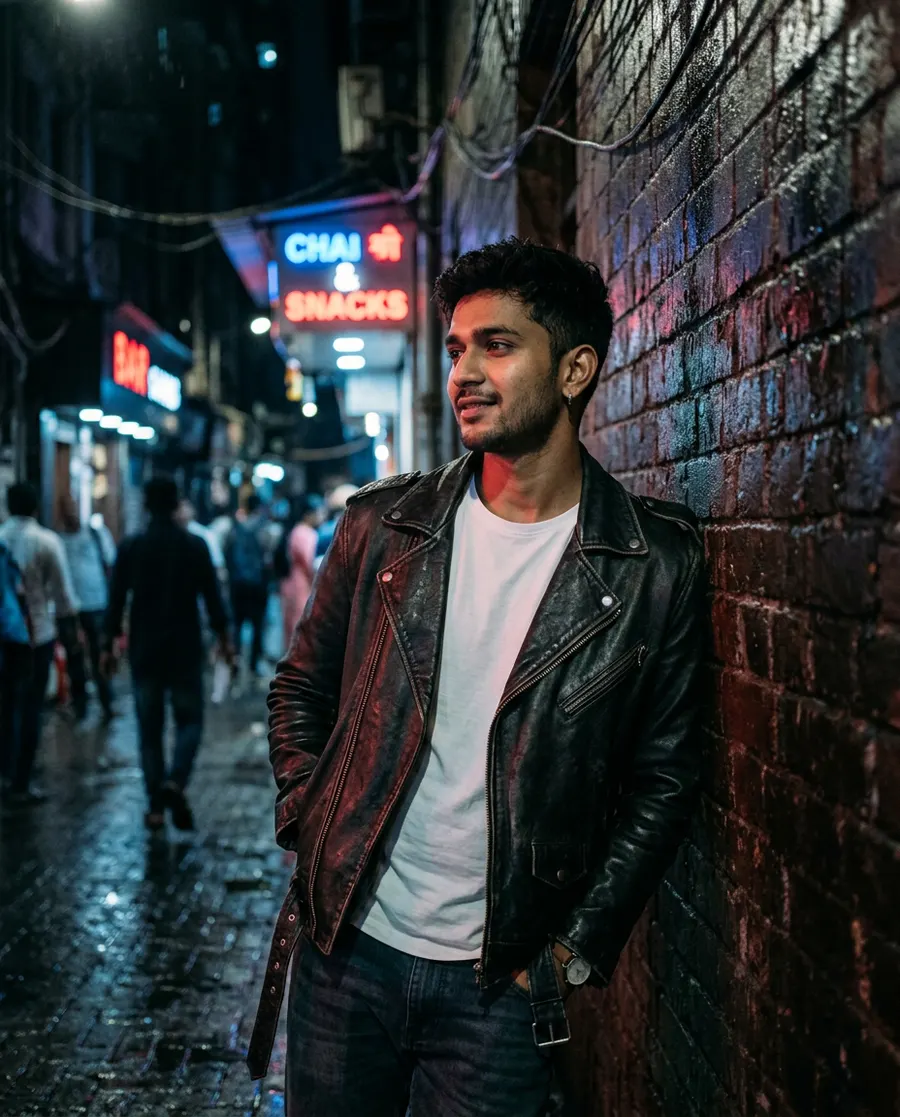 Midnight City Cinematic Glow — AI photo sample made with Gemini
