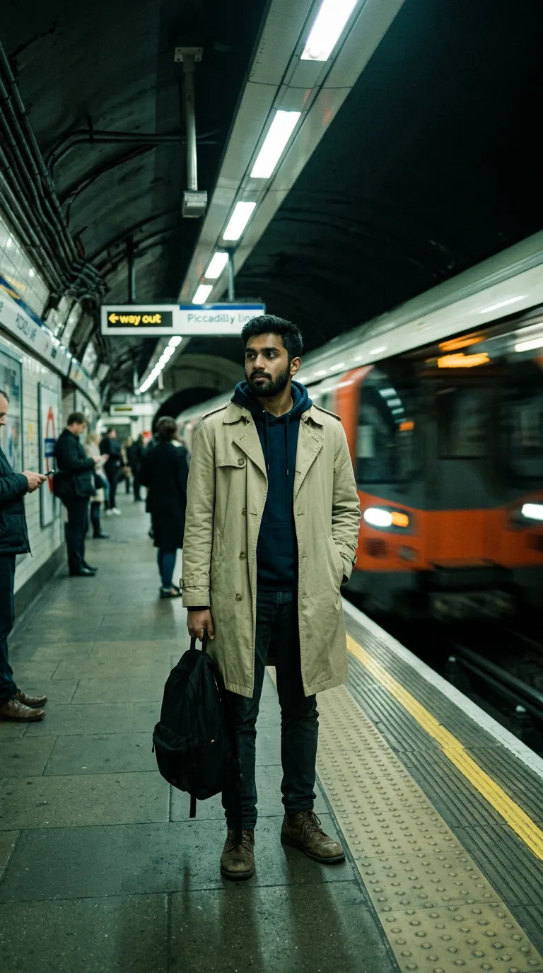 Subway Motion Nostalgia — AI photo sample made with Gemini