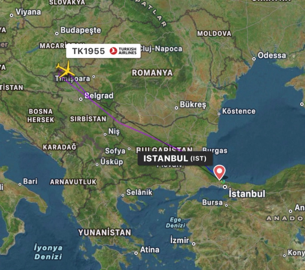 🔴 SON DAKİKA: TK1955 Teknik Arıza Nedeniyle İstanbul'a Dönüyor!