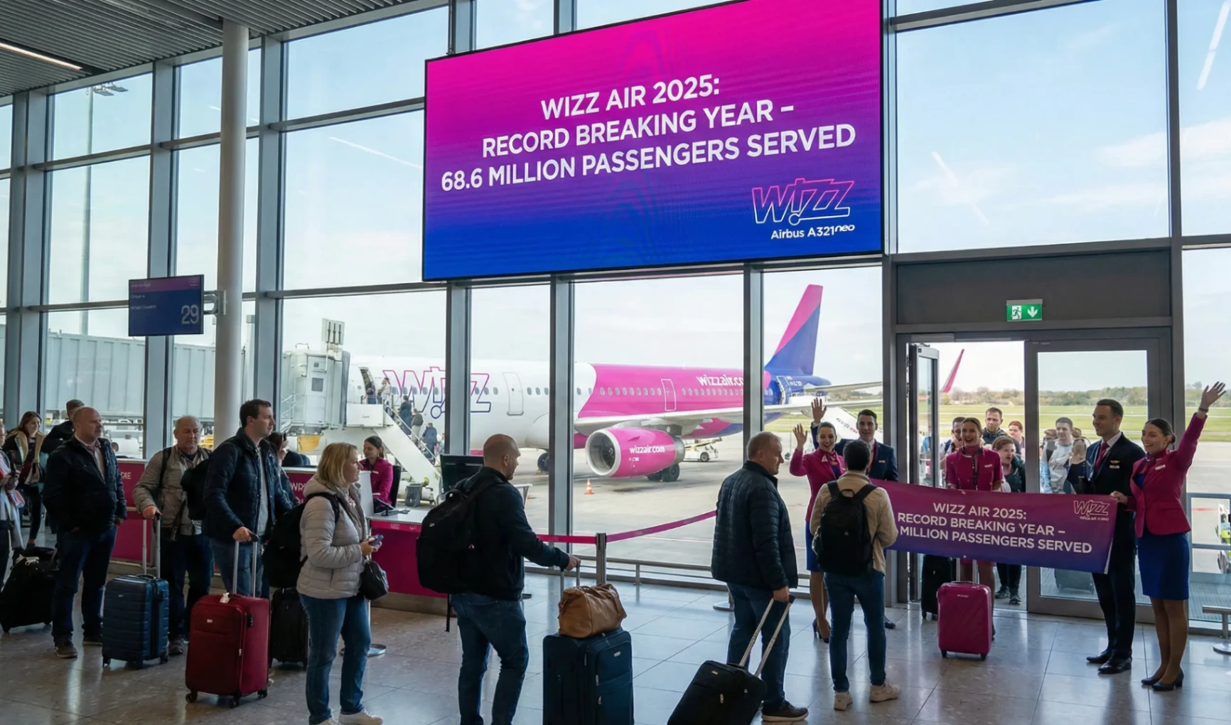 Wizz Air'den 2025 Zirvesi: Yolcu Sayısında %15.5 Artış!