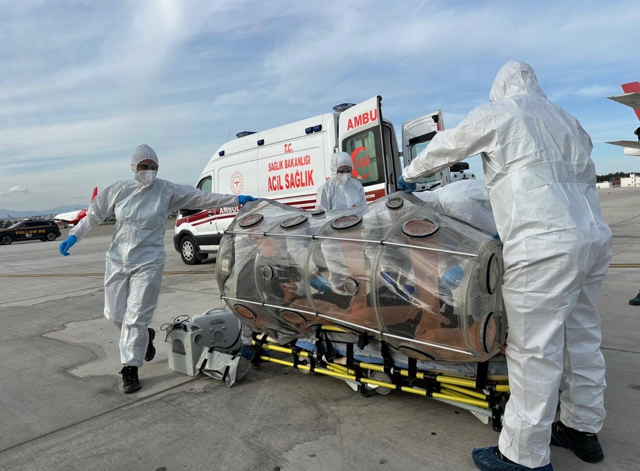 Antalya Havalimanı'nda Salgın Tatbikatı Gerçeği Aratmadı