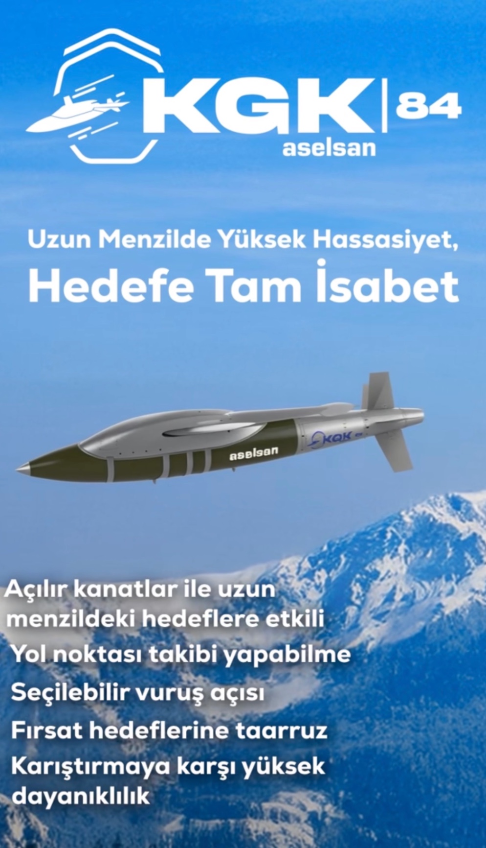 ASELSAN KGK 84: Çoklu Nokta Güdüm Yeteneğiyle Operasyonel Hazır
