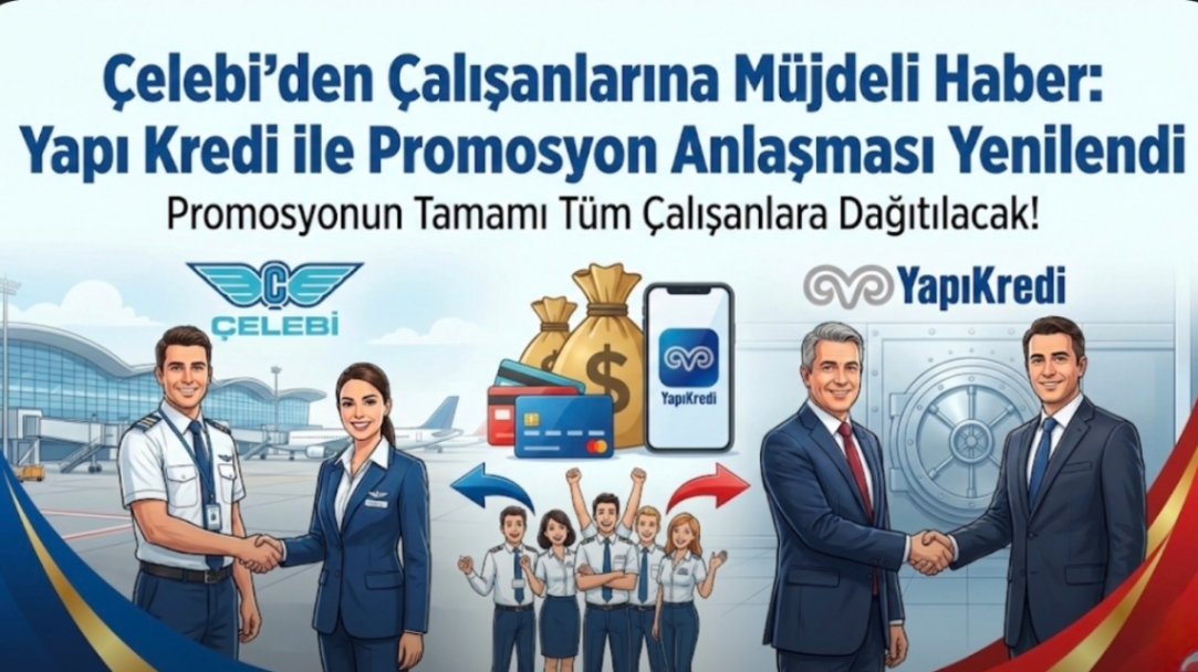 Çelebi'den Çalışanlarına Müjde! Promosyonlar Dağıtılıyor, Gözler IGA'da