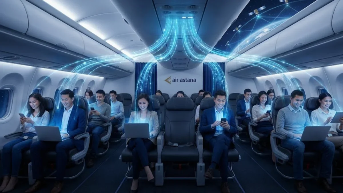 Air Astana'dan Filoya Uydu İnterneti Hamlesi