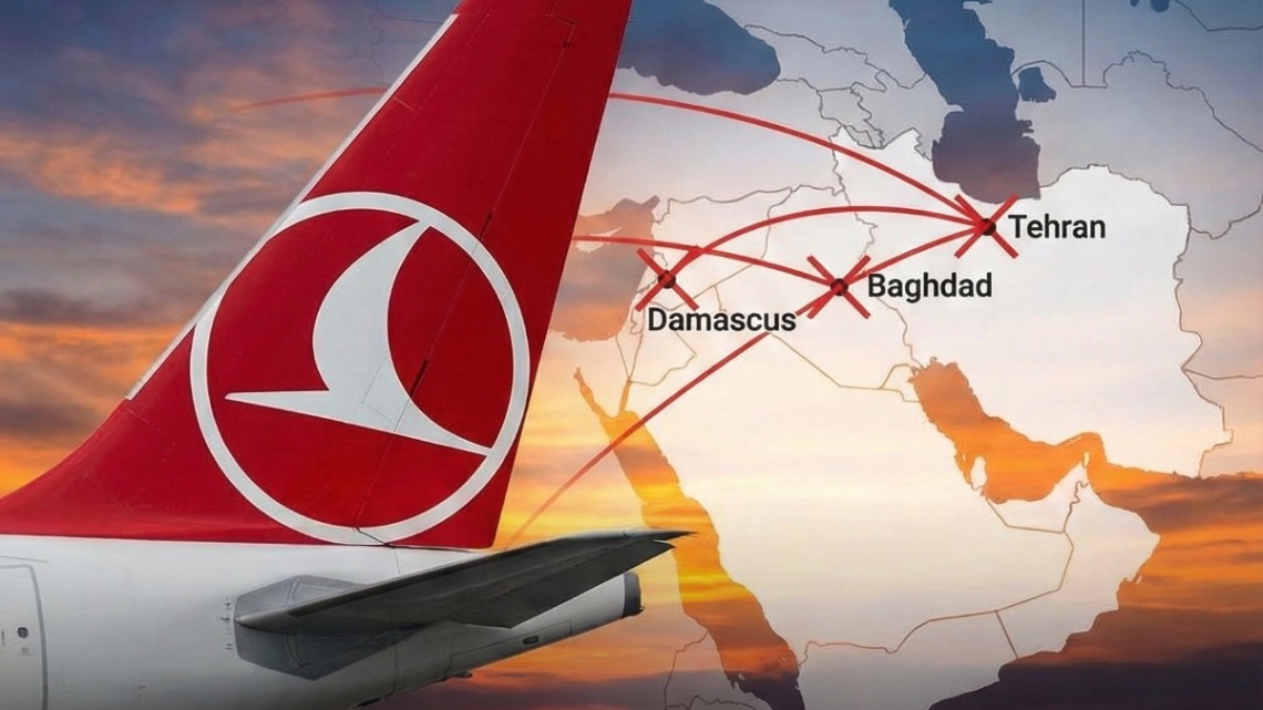 Ortadoğu Kaosu THY'yi Vurdu: Irak, İran ve Suriye Uçuşları İptal!