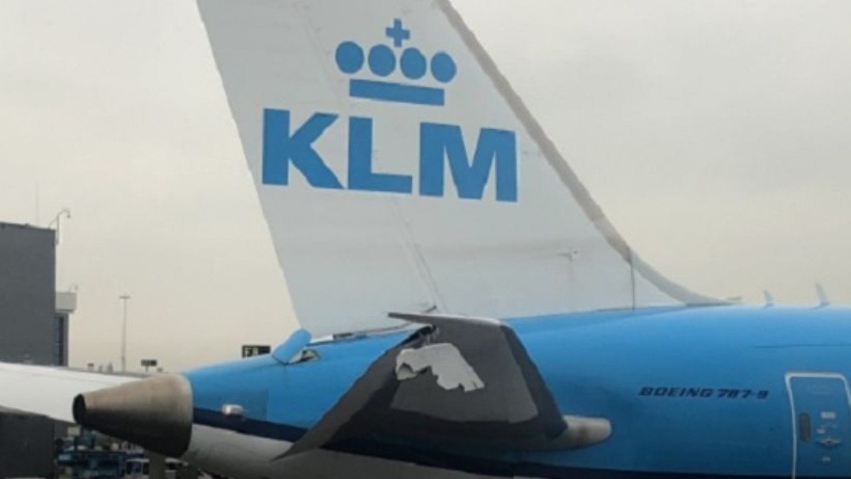 KLM'de Şok Kaza: İki Boeing 737 Yerde Çarpıştı, Kuyruk Parçalandı - Avrupa Haberi