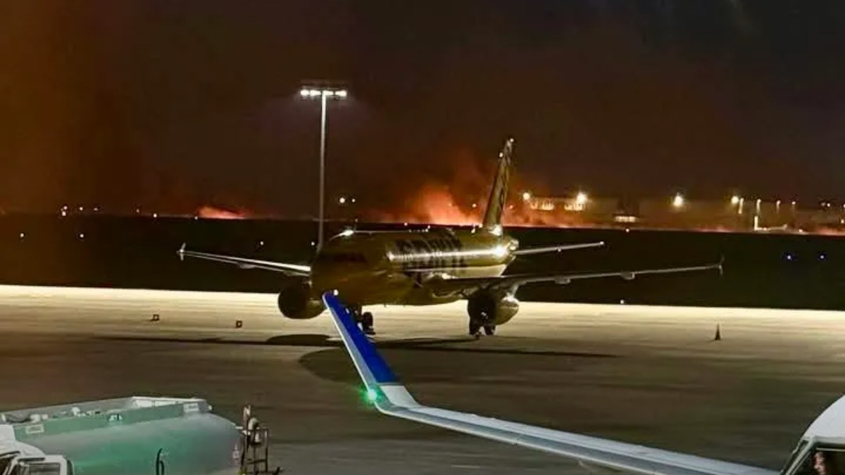 Delta Uçağı Havada Alev Aldı: Pist Alevlere Teslim Oldu - Amerika Haberi
