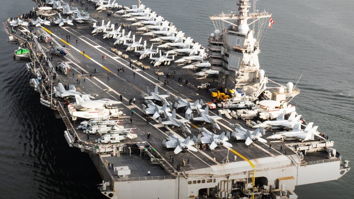 ABD'nin Dev Uçak Gemisi USS Gerald R. Ford, Ege'de Stratejik Konumda: İran Gerilimi mi Tırmanıyor? - ABD ve NATO Haberi