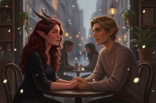 Cover art for Crimson Hearts & Mortal Whispers