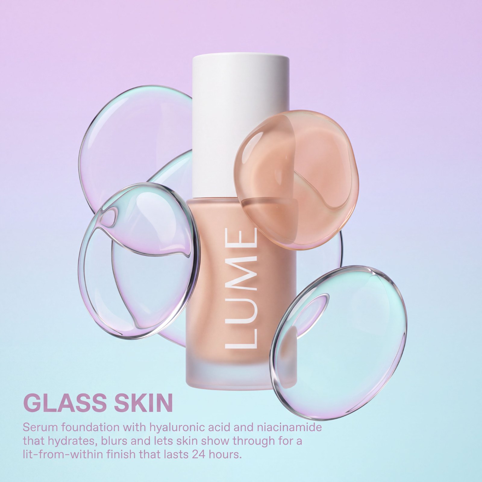 LUMÉ glass-skin overlay