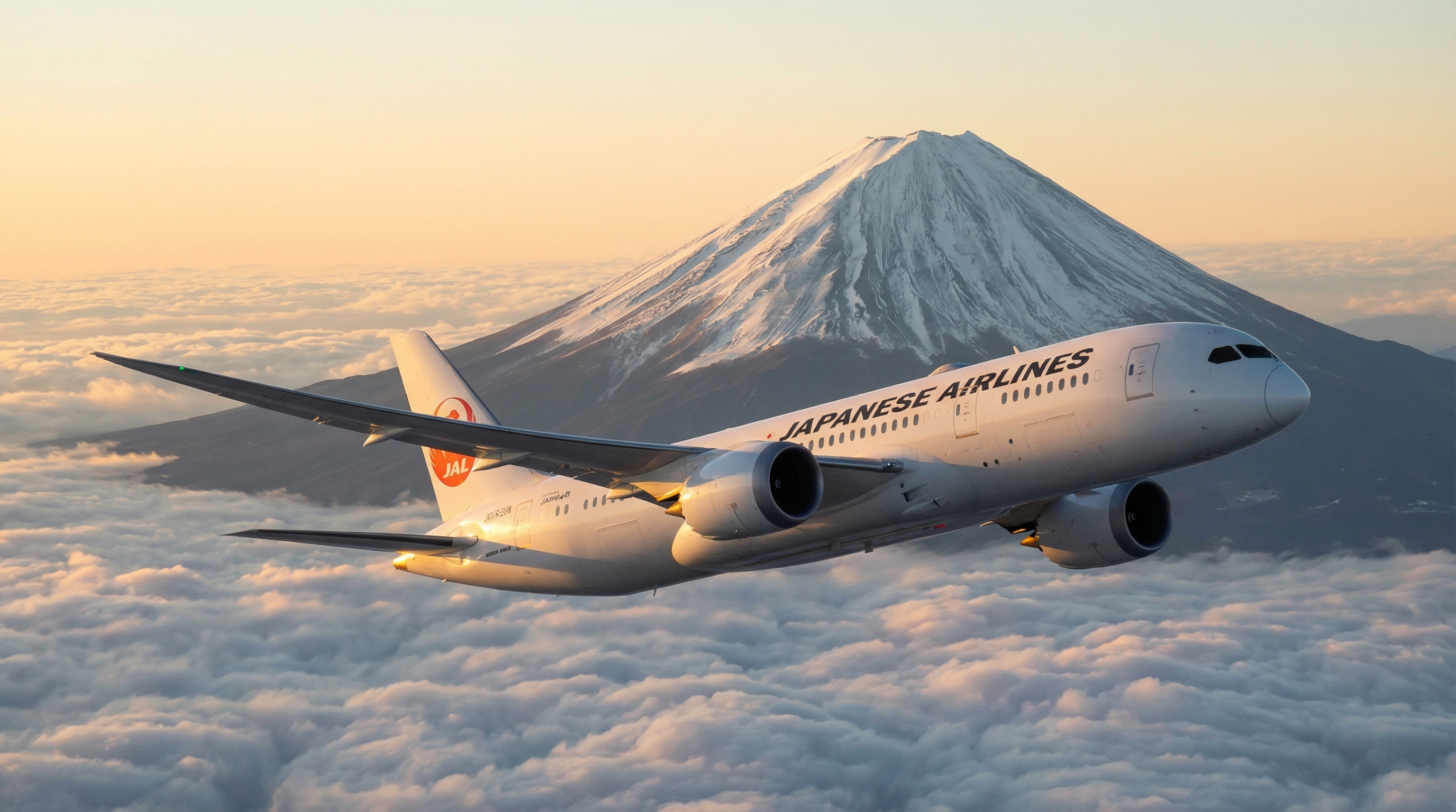 富士山と飛行機