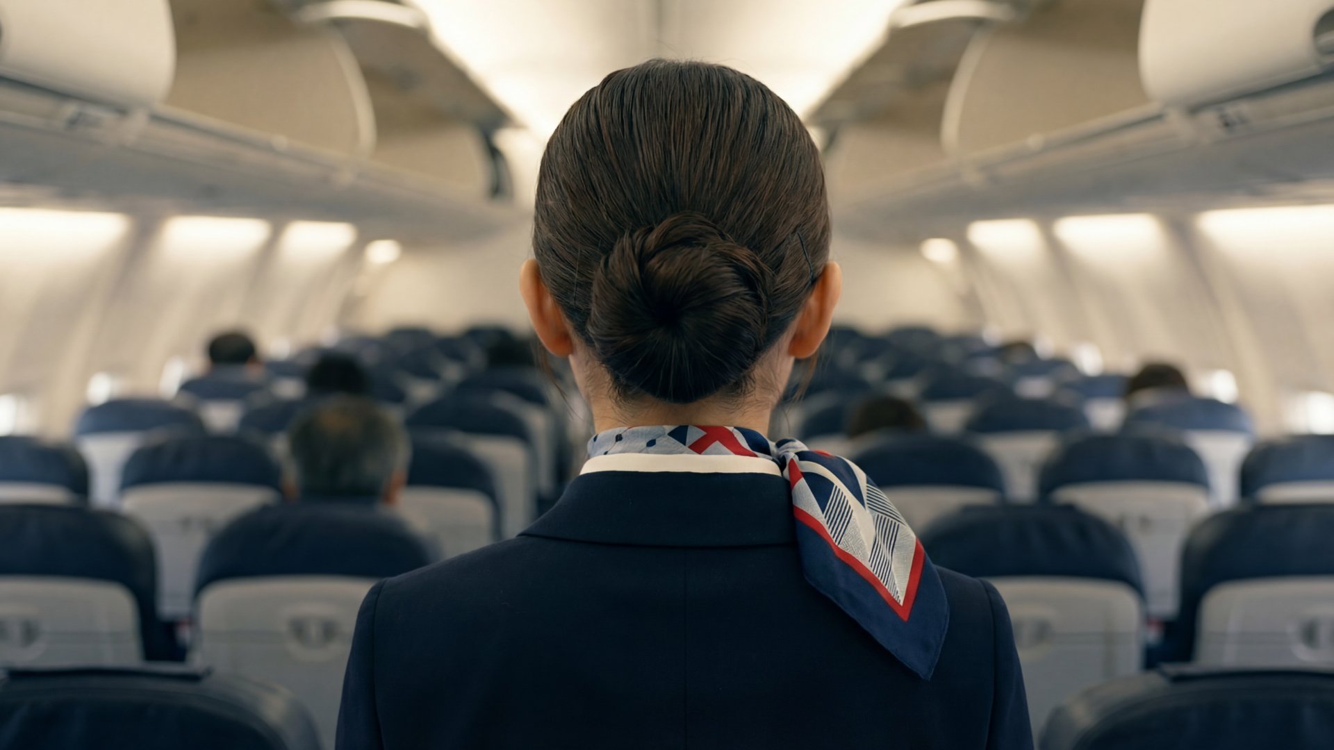 客室乗務員の後ろ姿 (1/2)