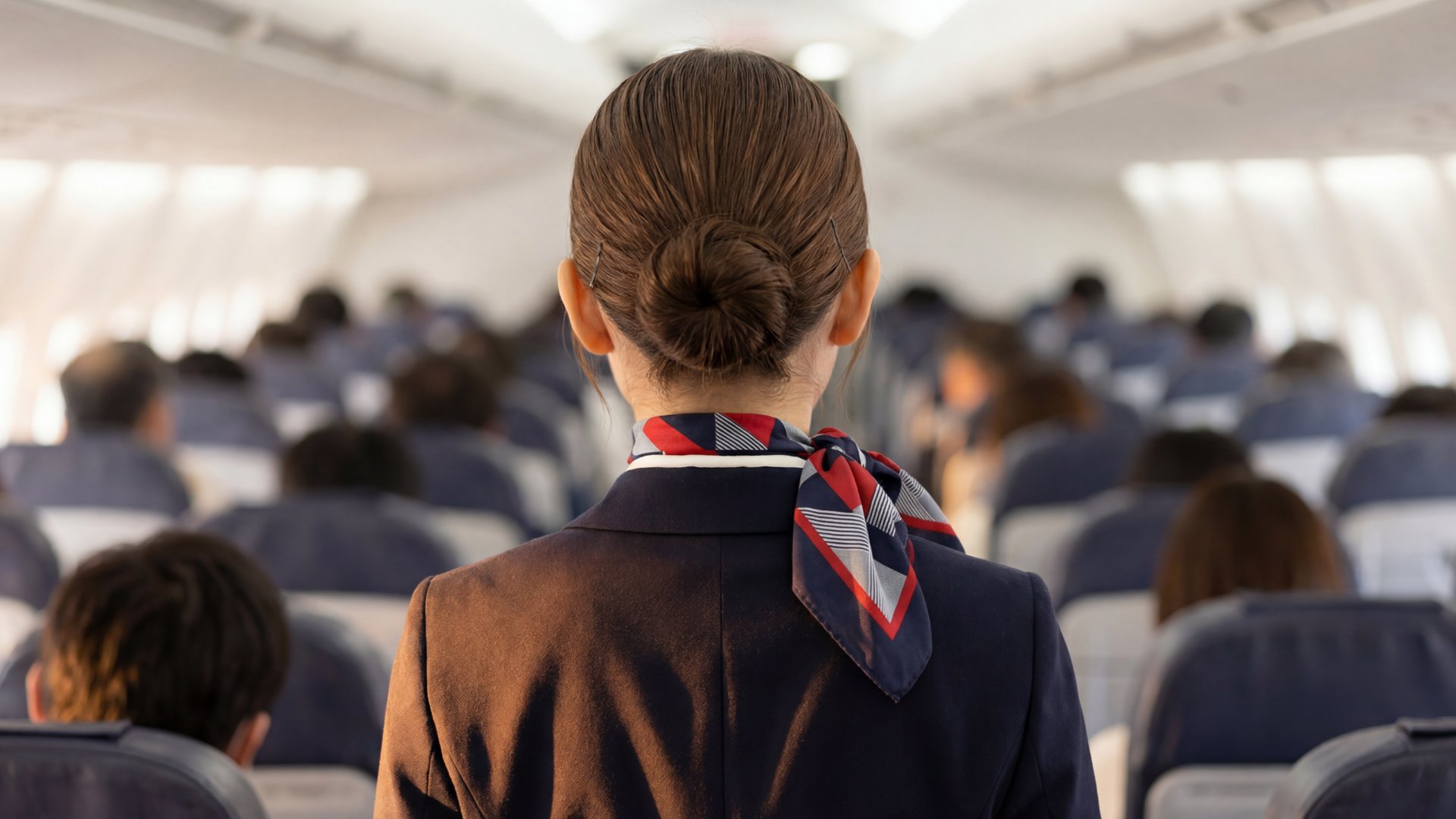 客室乗務員の後ろ姿 (2/2)