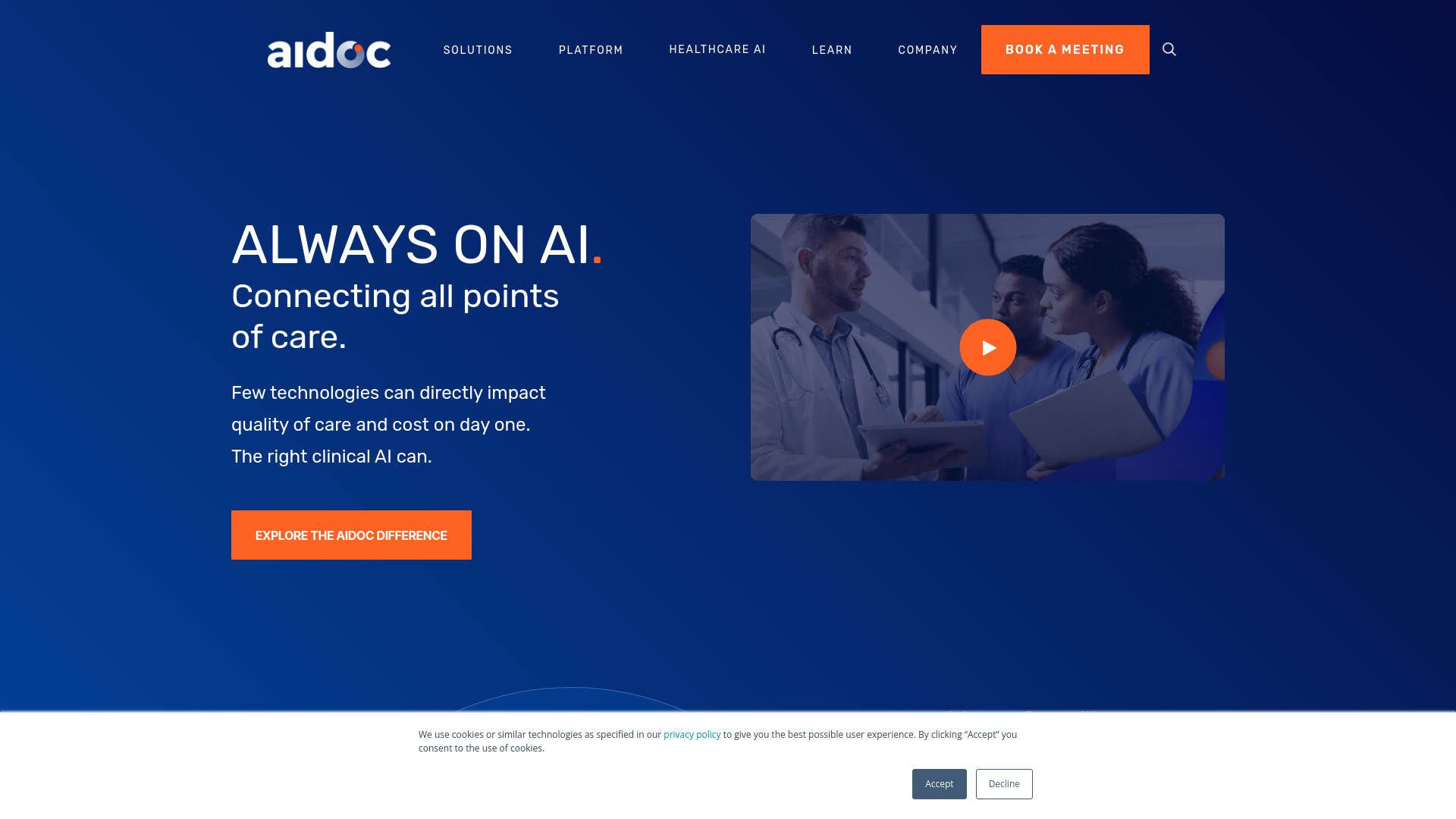 Aidoc AI Radiology Assistant main screenshot