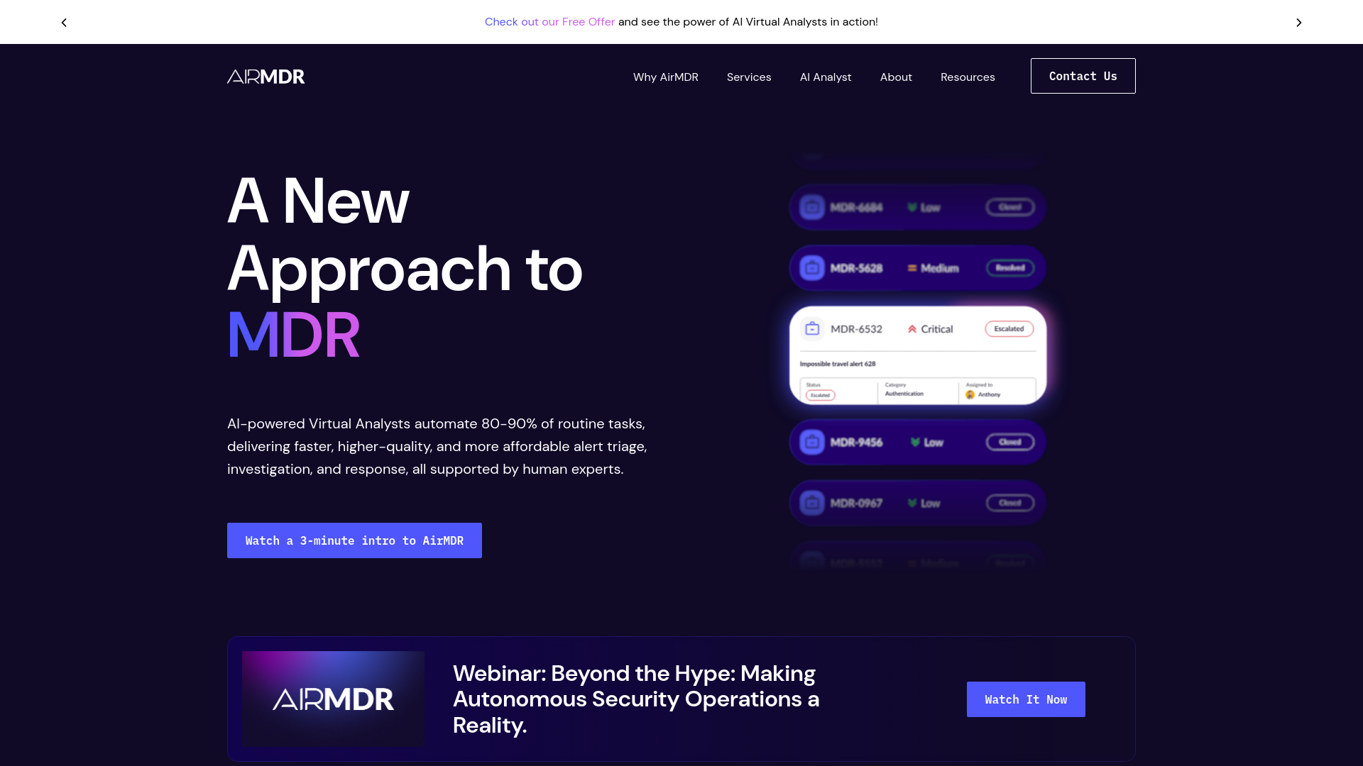 AirMDR main screenshot