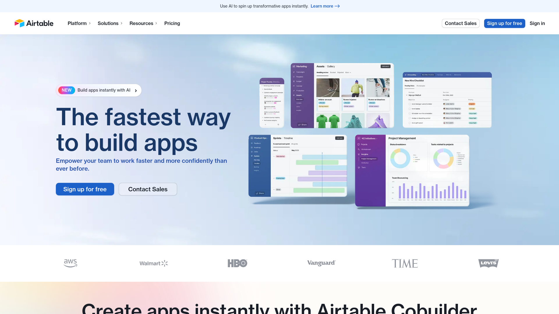 Airtable AI main screenshot