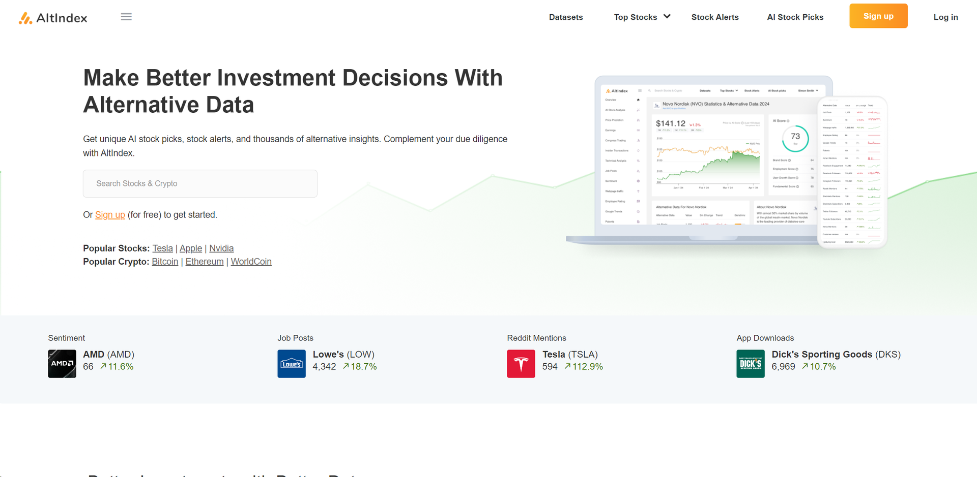 AltIndex main screenshot