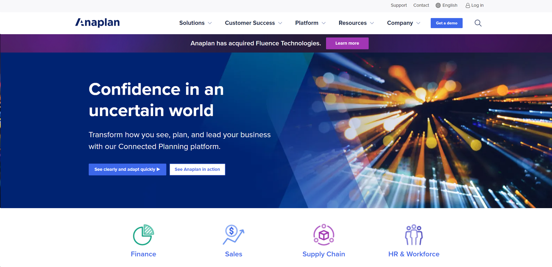 Anaplan main screenshot