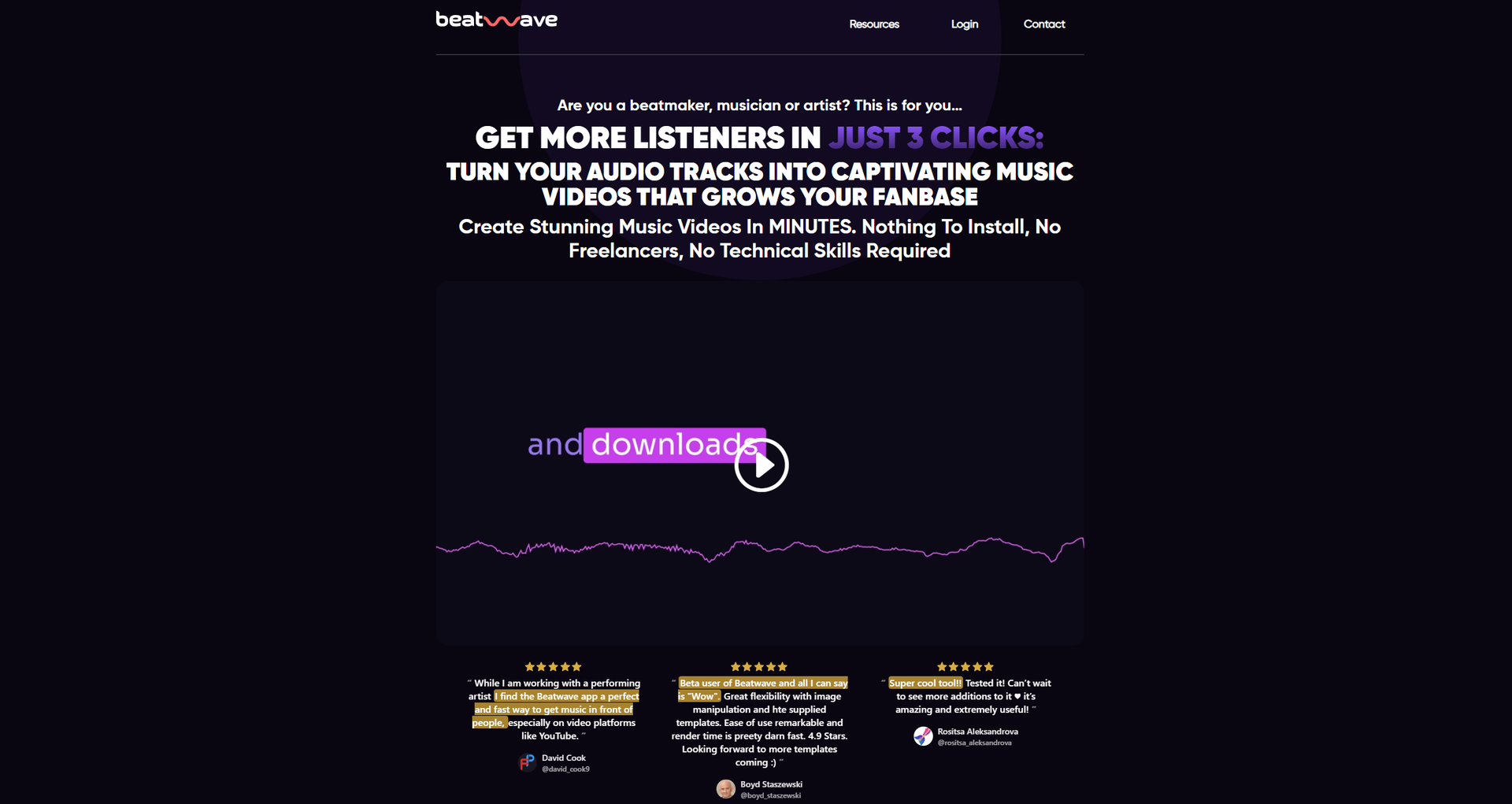 Beatwave AI Music Visualizer main screenshot