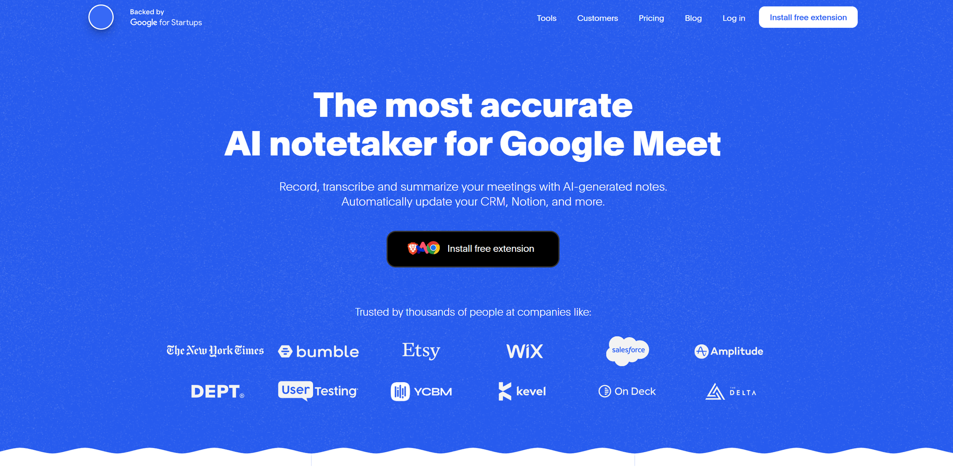 Bluedot AI Meeting Assistant main screenshot