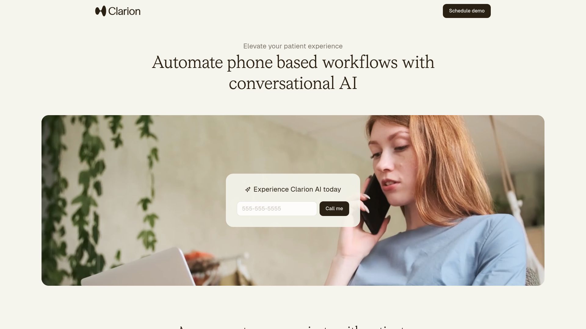 Clarion AI Healthcare Assistant main screenshot