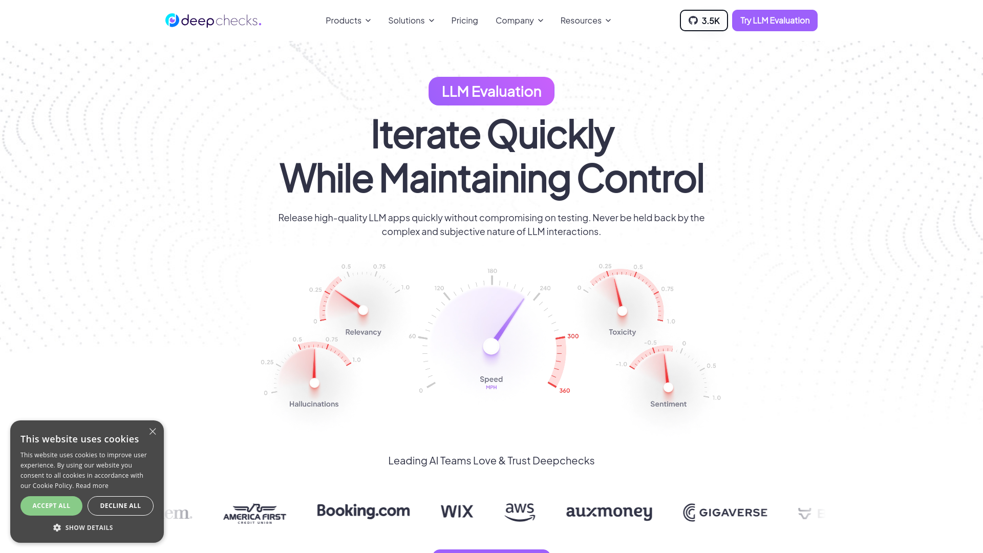 DeepChecks AI main screenshot