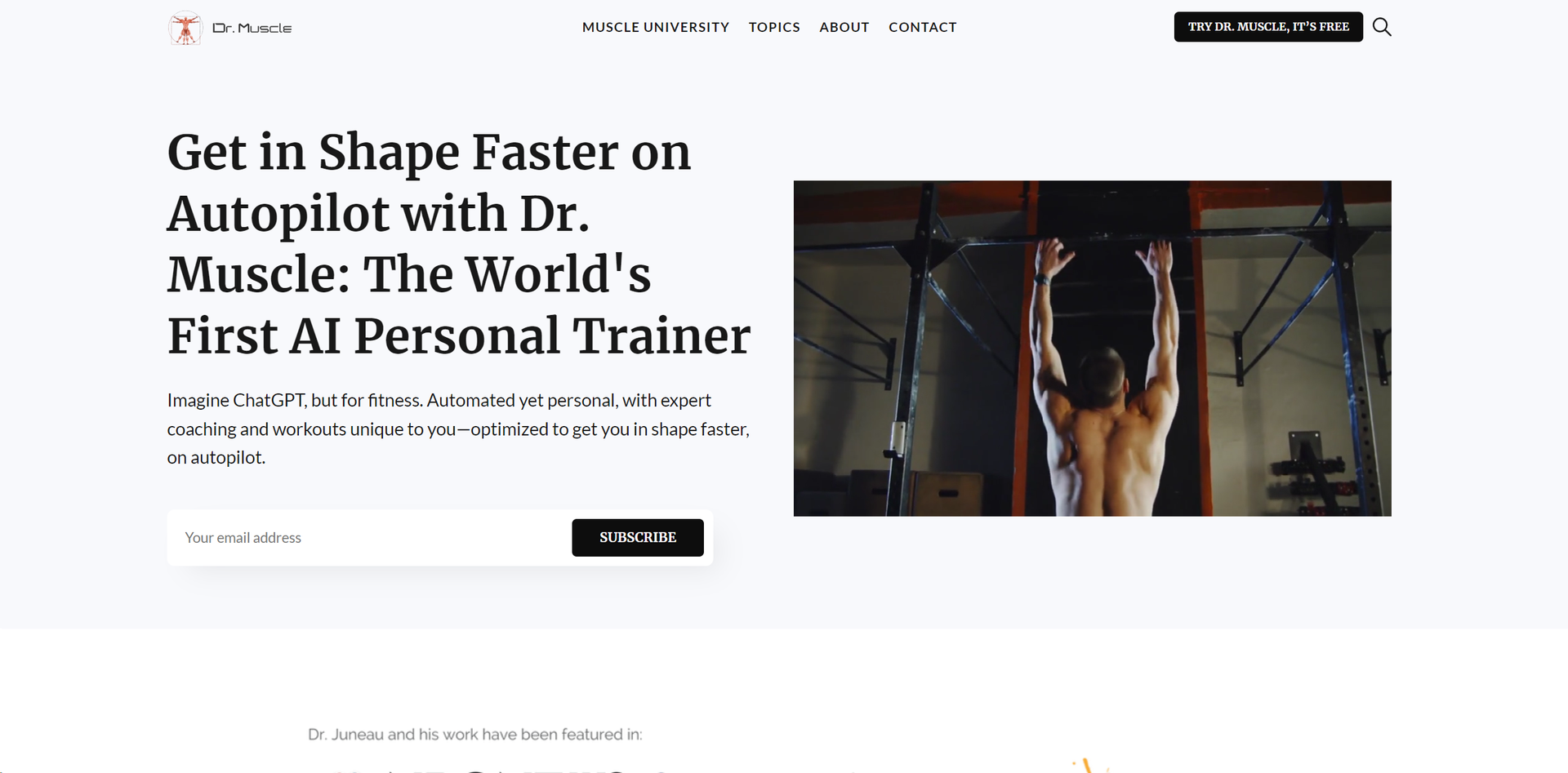 Dr. Muscle AI Fitness main screenshot