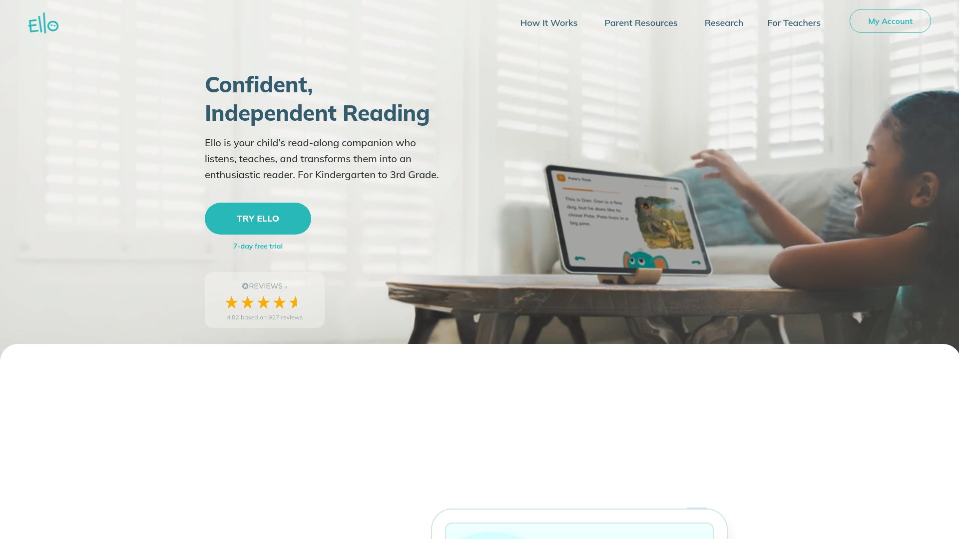 Ello: AI Reading Companion main screenshot