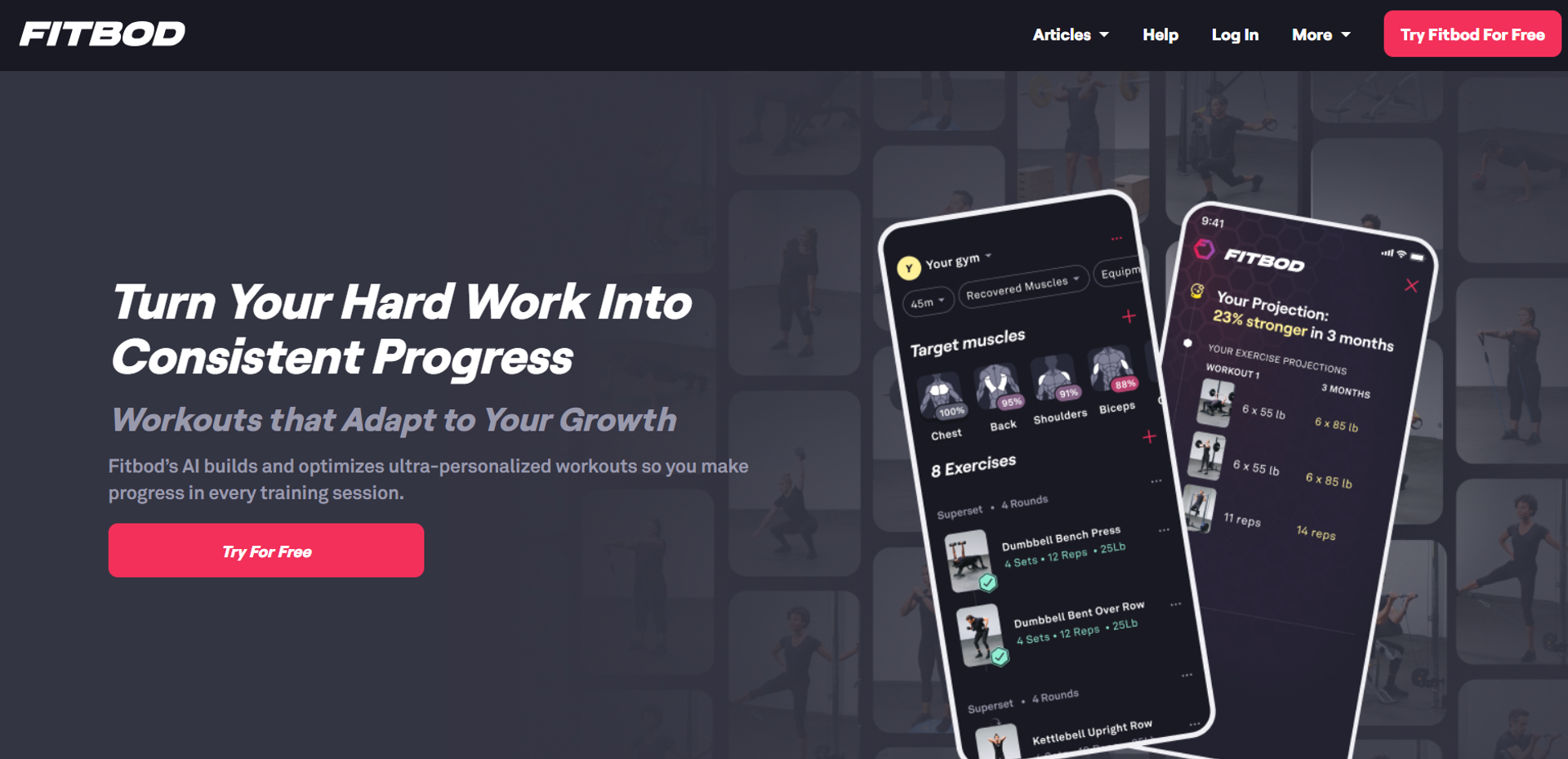 Fitbod AI Workout Generator main screenshot