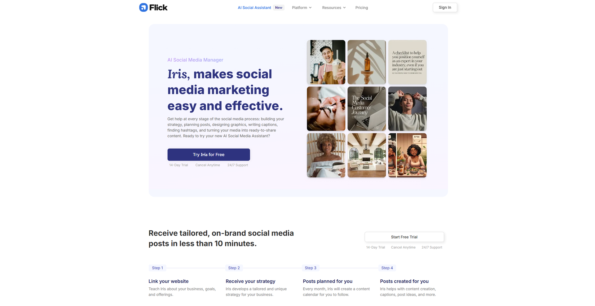 Flick AI Social Media Manager main screenshot