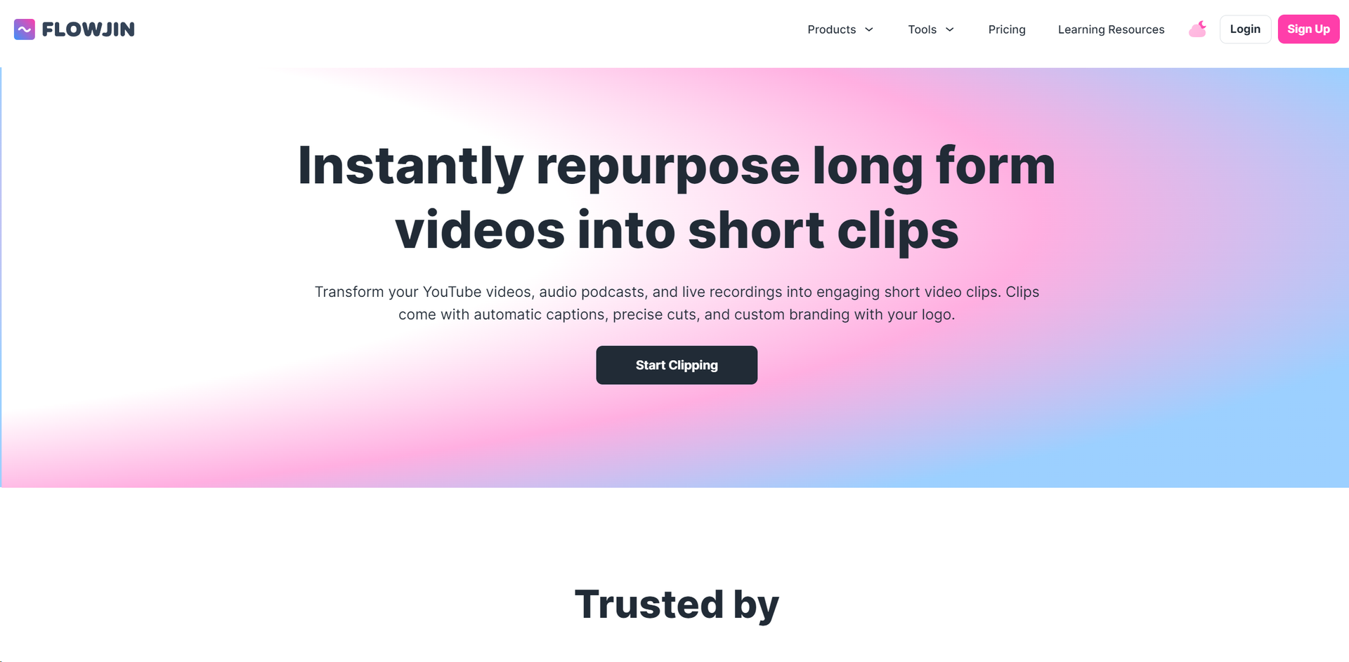 Flowjin AI Video Clipper main screenshot