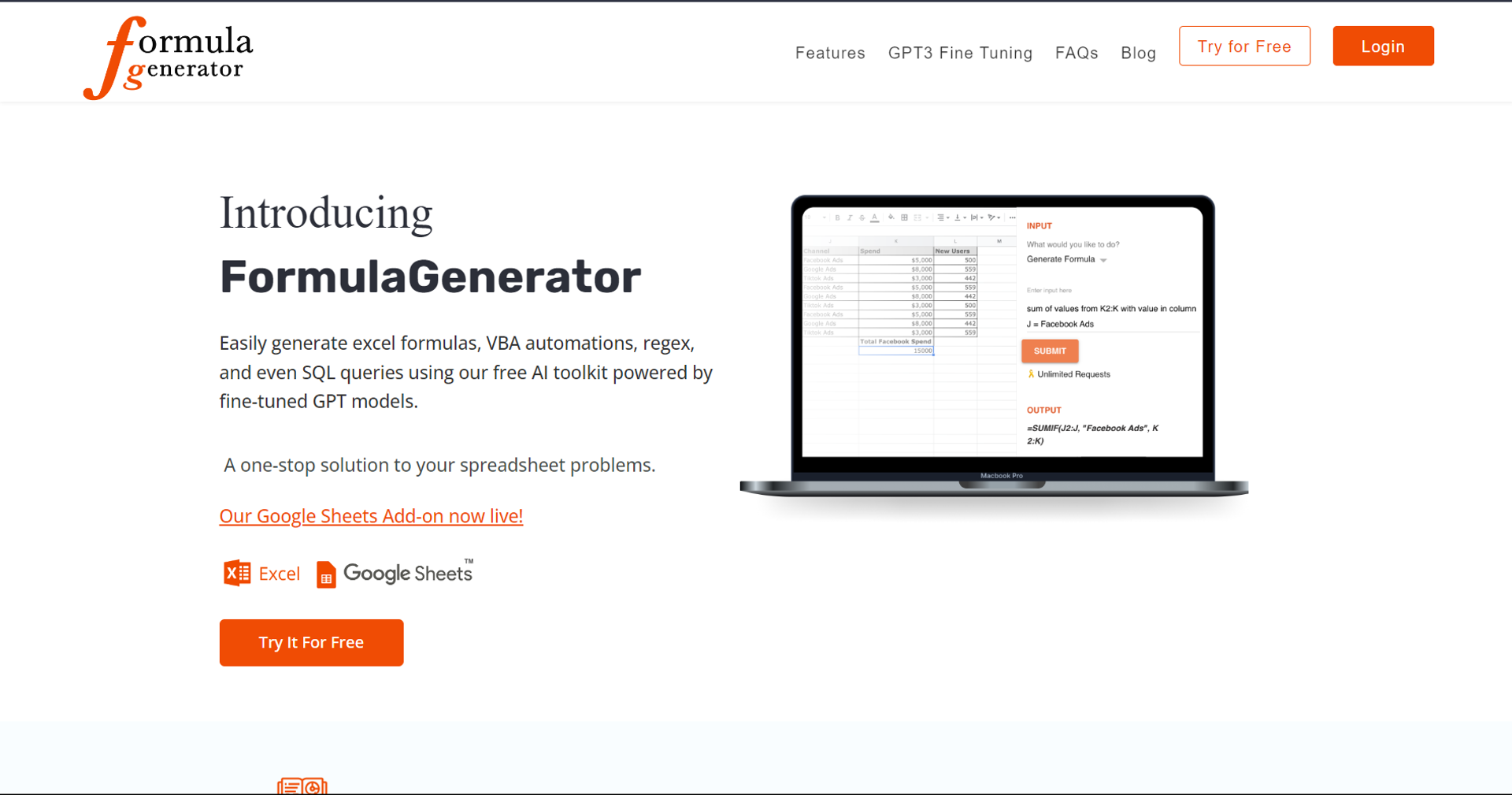 Formula Generator main screenshot