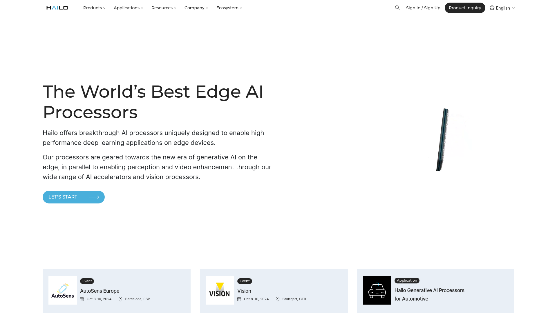 Hailo Edge AI main screenshot