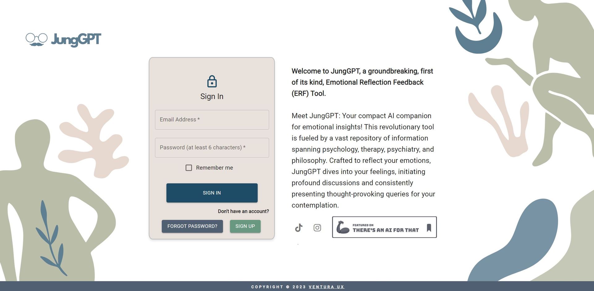 Jung GPT main screenshot