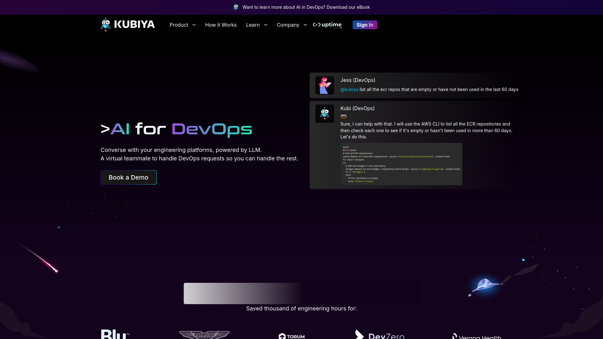 Kubiya main screenshot