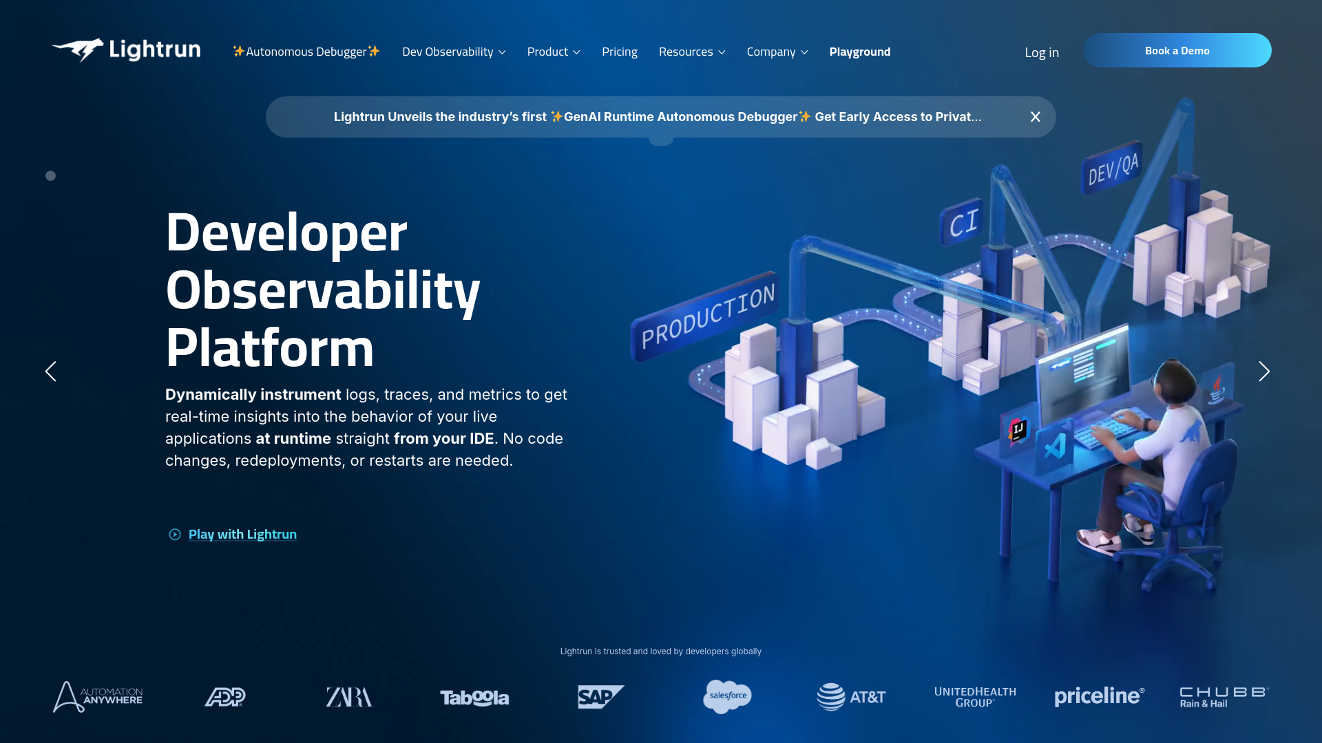 Lightrun Debugging Platform main screenshot