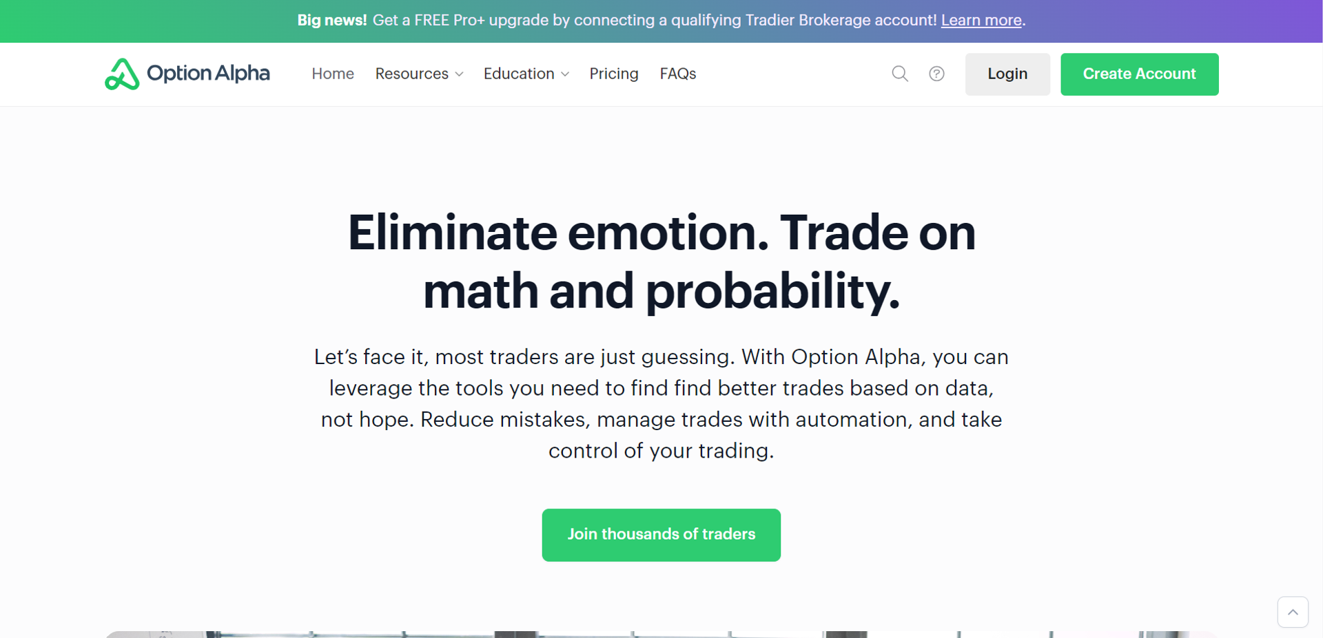 Option Alpha main screenshot