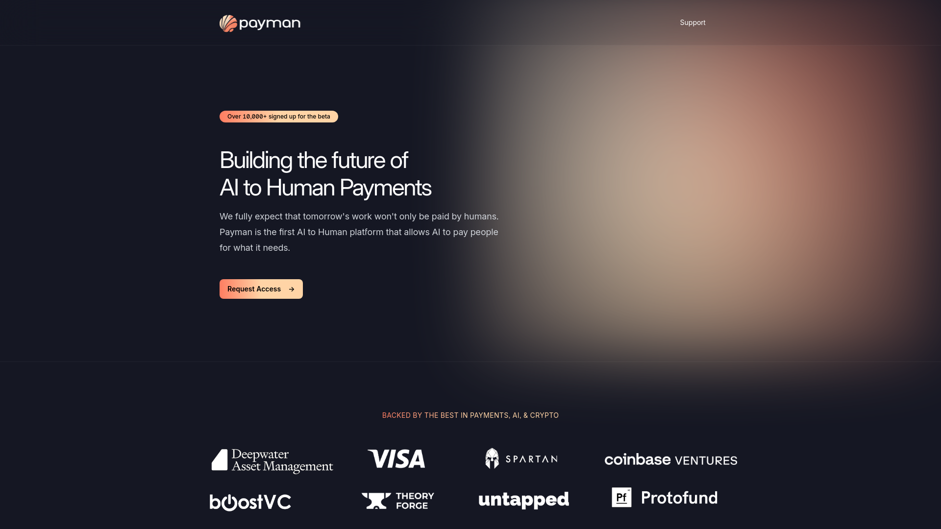 Payman AI main screenshot