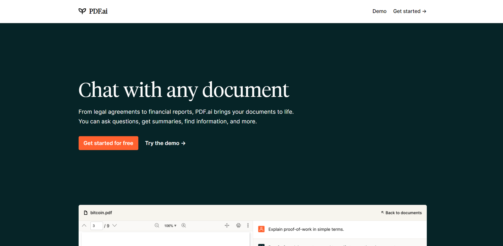 PDF.ai main screenshot
