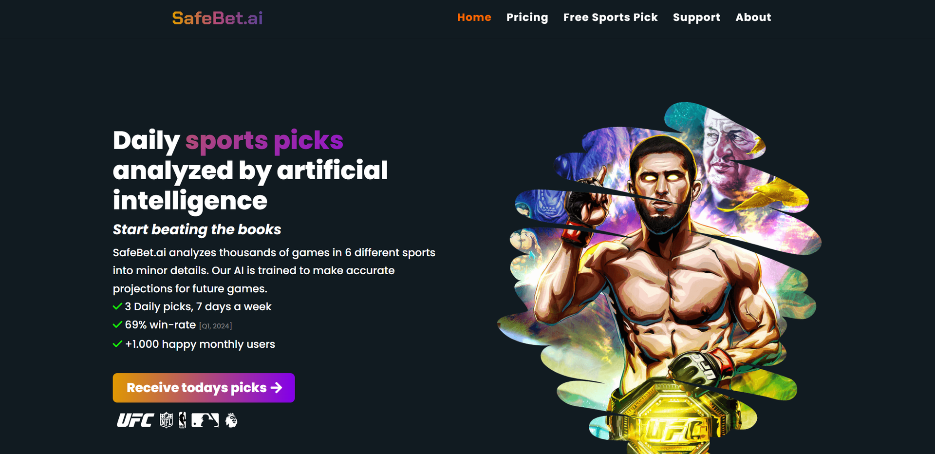 Safebet AI main screenshot