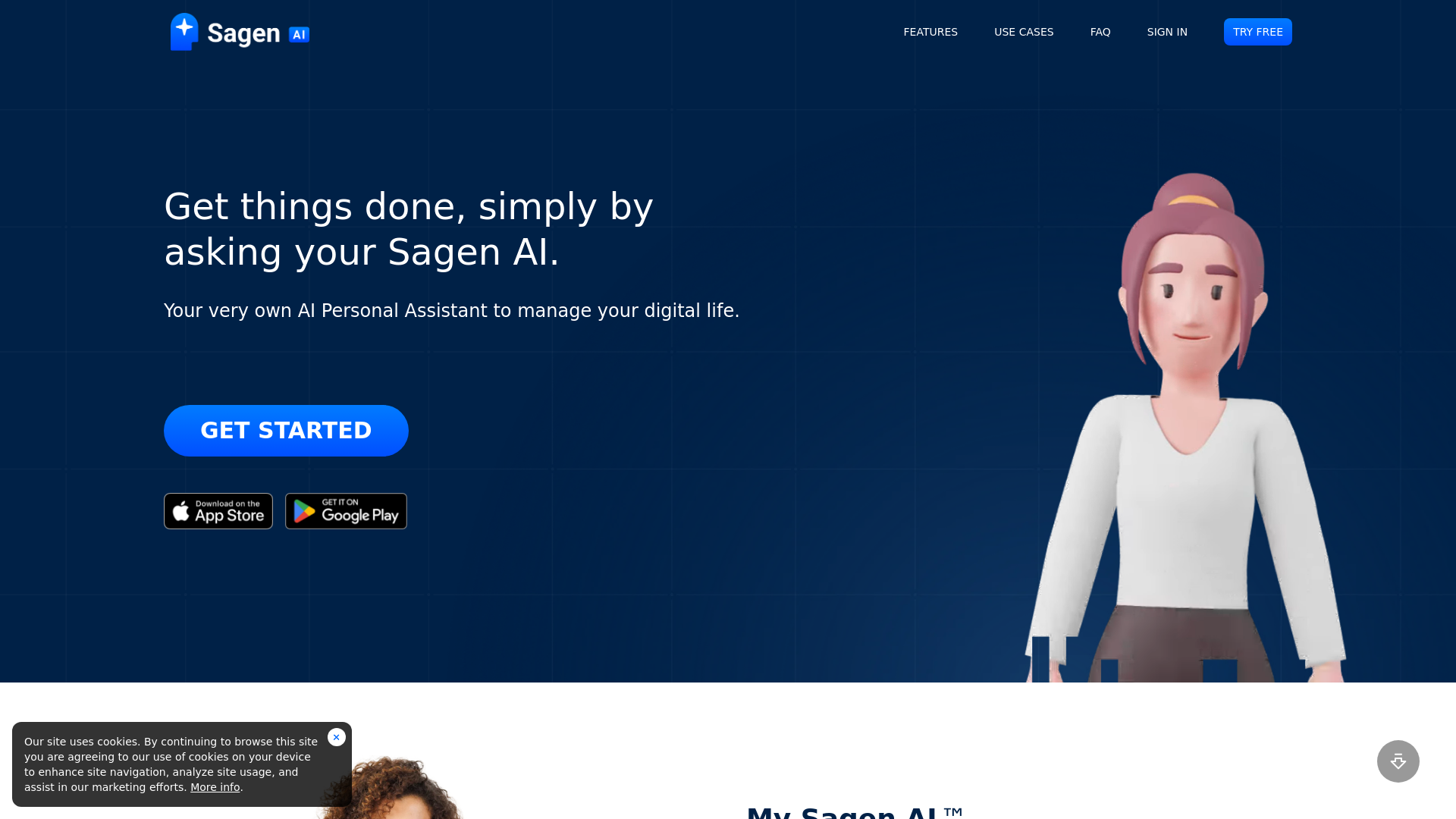 Sagen AI Assistant main screenshot