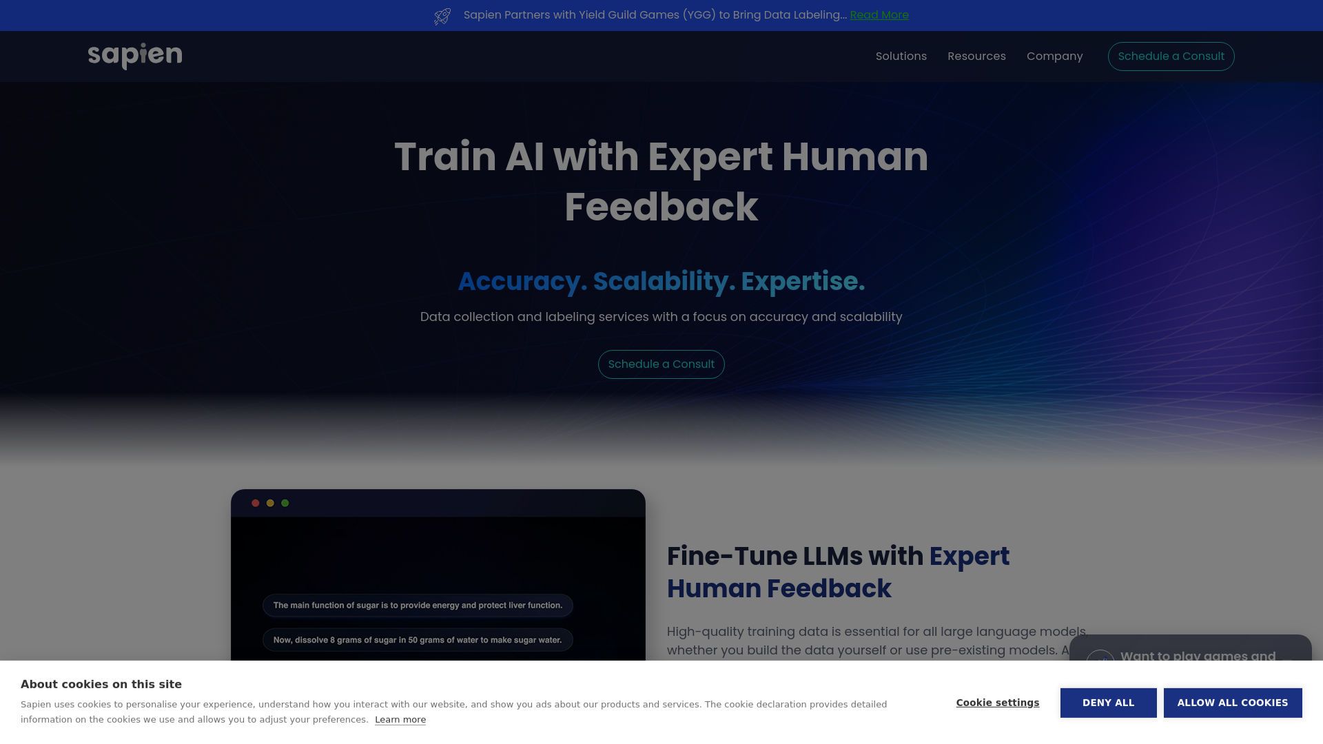 Sapien AI Data Labeling main screenshot