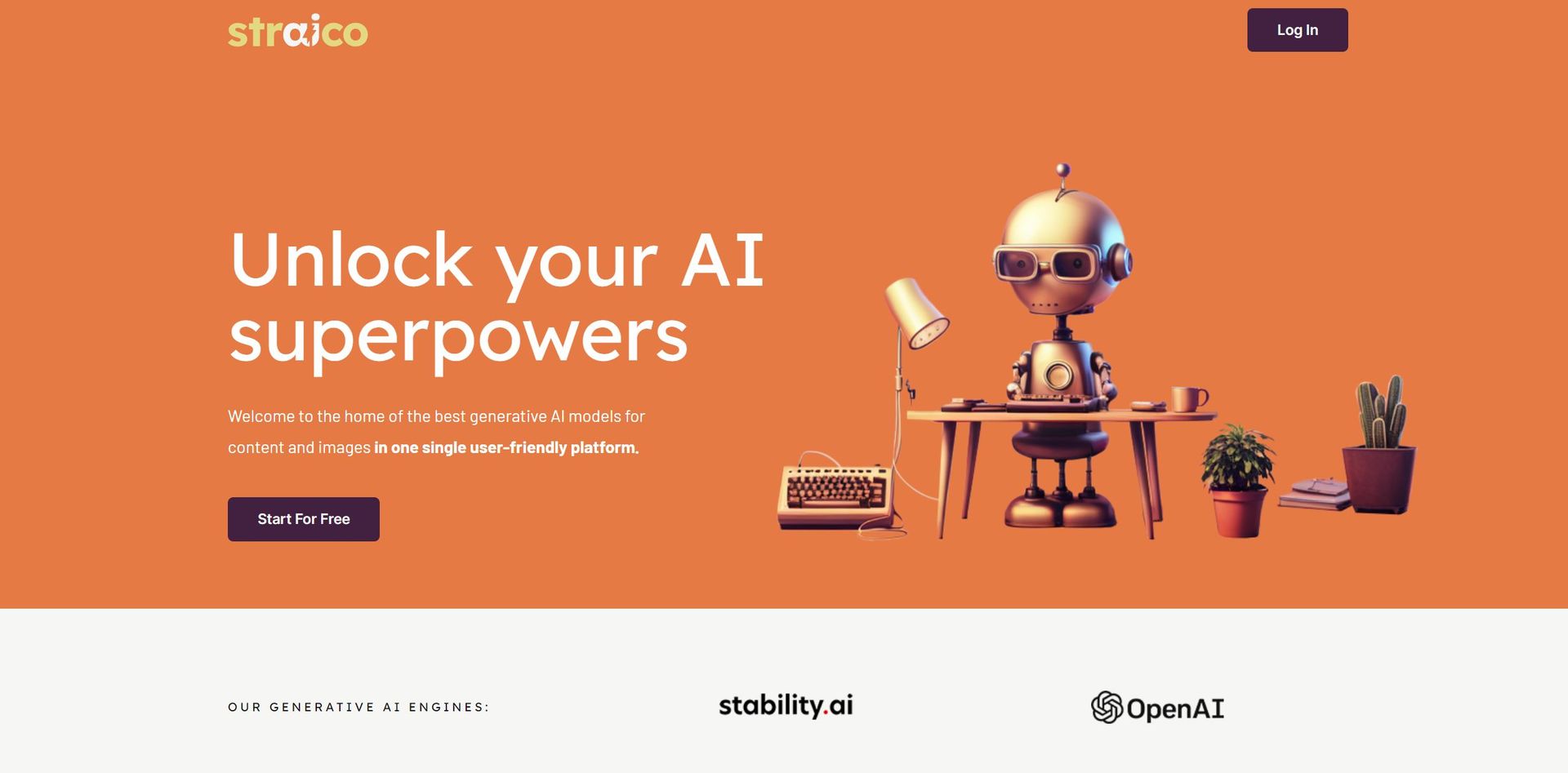 Straico AI main screenshot