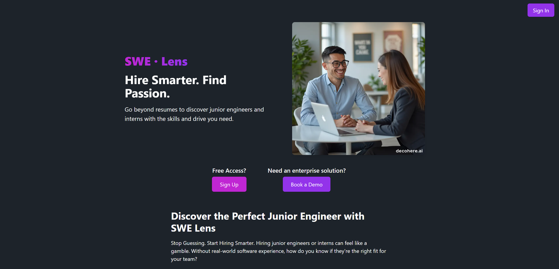 SWE Lens main screenshot