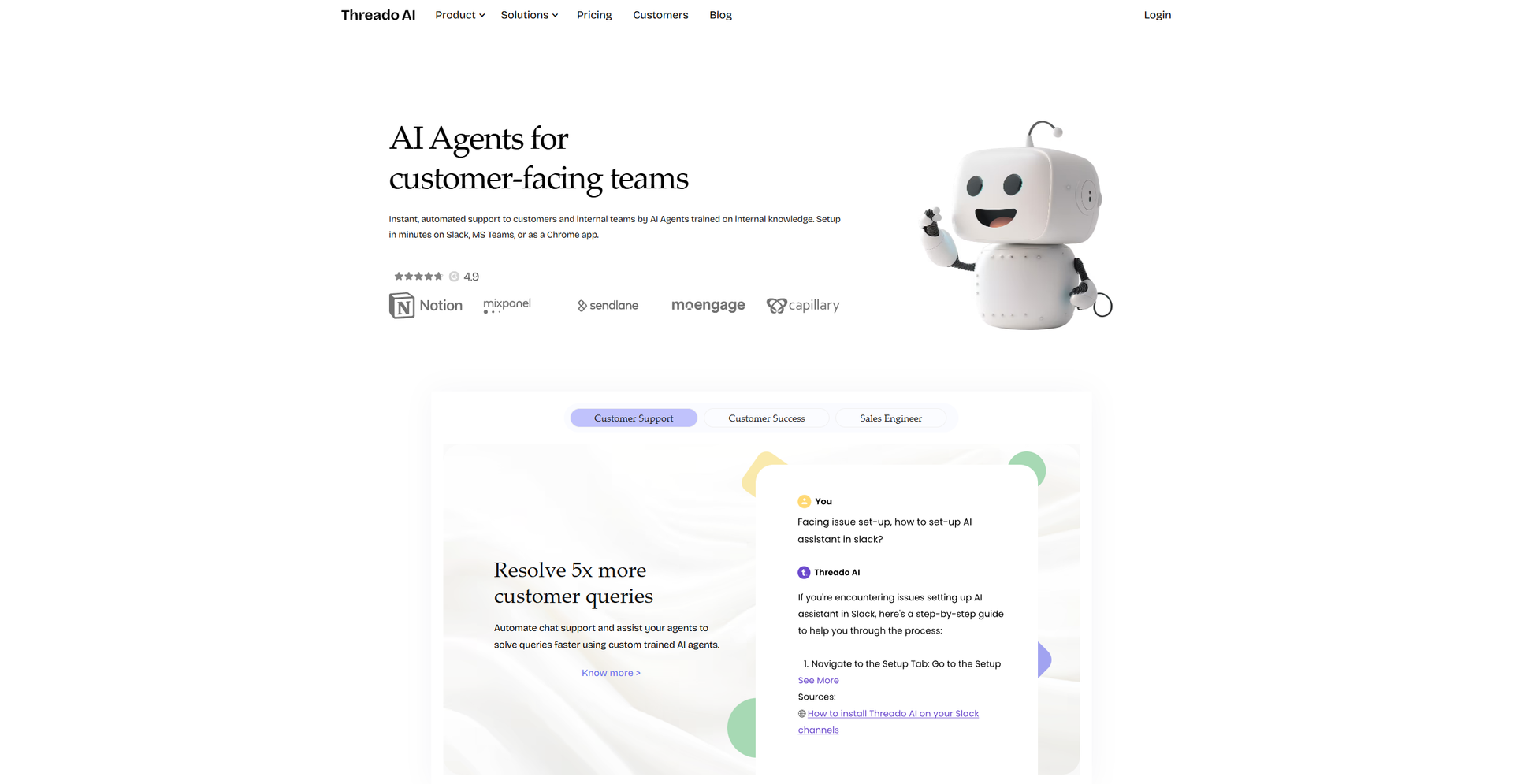 Threado AI main screenshot