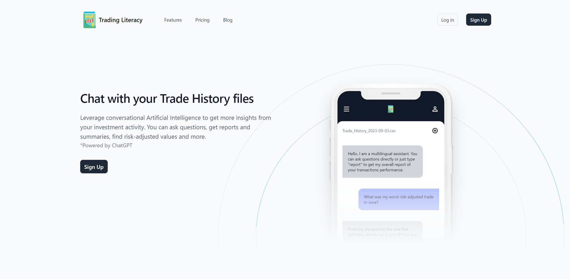 Trading Literacy main screenshot